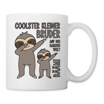 Bääm - Coolster kleiner Bruder auf der ganzen Welt - Tasse - Weiß - Rechts