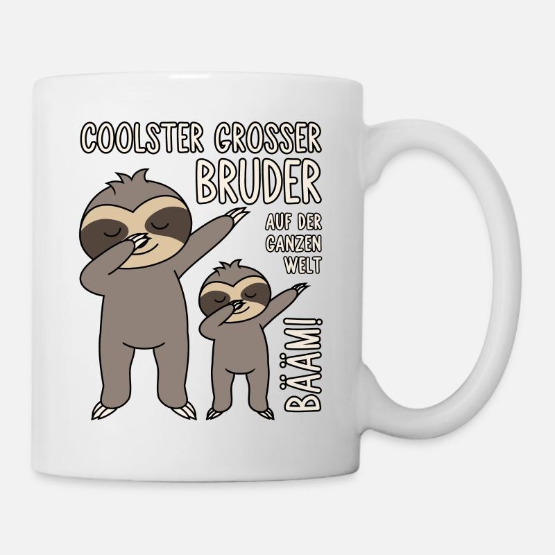 Coolster großer Bruder auf der ganzen Welt Bääm - Tasse - Weiß