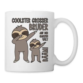 Bääm - Coolster großer Bruder auf der ganzen Welt - Tasse - Weiß - Rechts