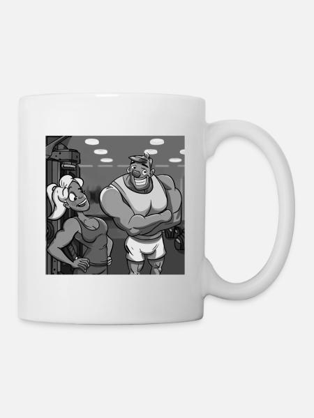 FITNESSSTUDIO - Tasse - Weiß