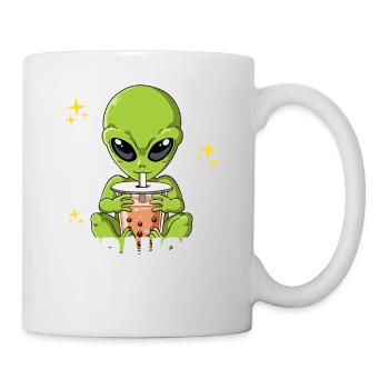 Bubble Tea Alien Boba Tea Bobaholic - Tasse - Weiß - Rechts