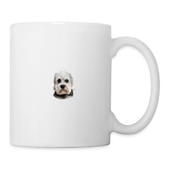 Vorsicht vor dem Frauchen - Dandy Dinmont Terrier - Tasse - Weiß - Rechts