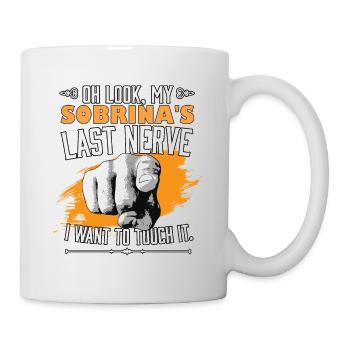 Look My Sobrina's Last Nerve Funny Niece Family - Mug - white - Right