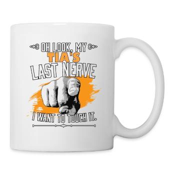 Look My Tia’s Last Nerve Drôle Tante Assortiment - Mug blanc - blanc - Droite