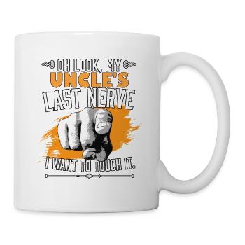 Look My Uncle's Last Nerve Funny Uncle Matching - Tasse - Weiß - Rechts