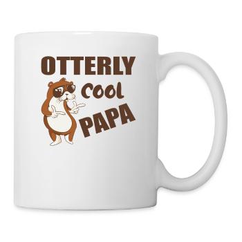 Otterly cool papa funny fathers Day gift - Tasse - Weiß - Rechts