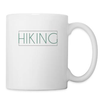 Hiking lettering - Mug - white - Right