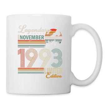 Date de naissance : Novembre 1993 - Edition Limitée Rétro - Mug blanc - blanc - Droite
