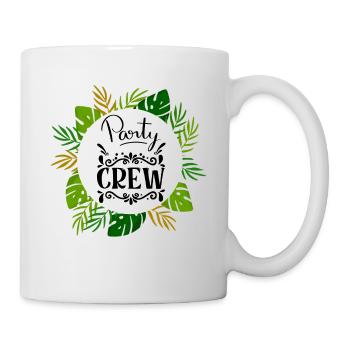 Party Crew mit Palmen Blätter with Palm Leaves - Mug blanc - blanc - Droite