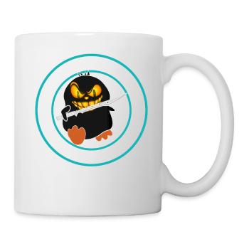 I choose violence - funny duck with sword - Mug - white - Right