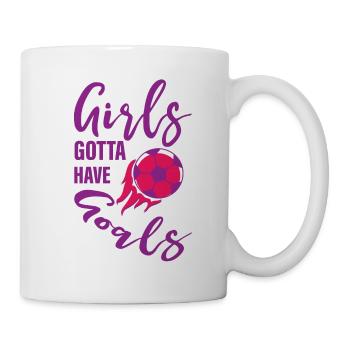 Les filles doivent avoir des objectifs 2 - Mug blanc - blanc - Droite