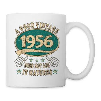 67. Geburtstag 1956 67er Guter Jahrgang - Tasse - Weiß - Rechts