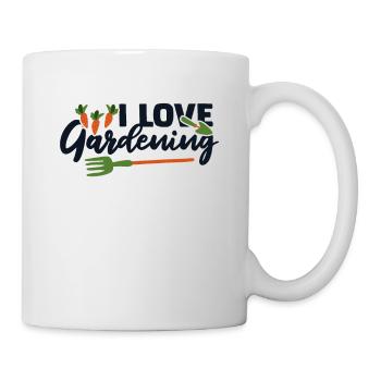 I Love Gardening Allotment Garden Horticulture Gardener - Mug - white - Right