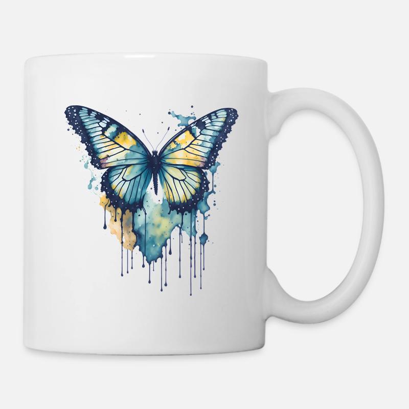 Watercolor Butterfly - Mug - white