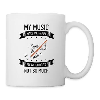 Basson pour basson anches et bassoniste - Mug blanc - blanc - Droite