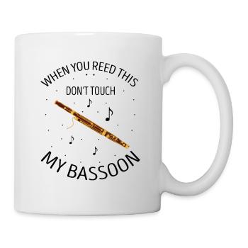 Fagottrohr für Fagottist und Fagottorchester - Tasse - Weiß - Rechts