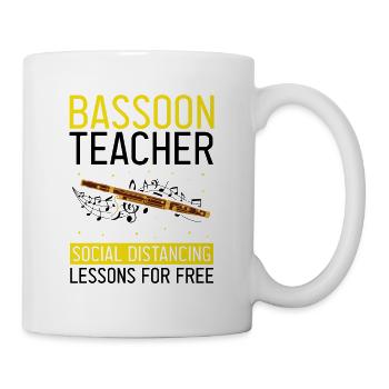 Orchester und Holzblasinstrument - Tasse - Weiß - Rechts