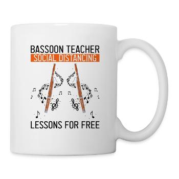 Bassoonist Design for Woodwind Orchestra - Mug - white - Right