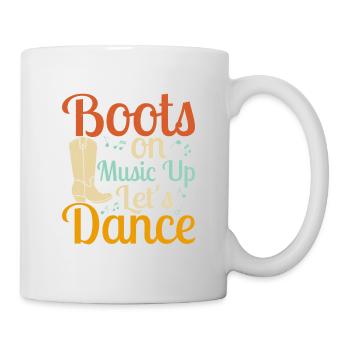 Boots On Music up Let's Dance Line Dance Country M - Mug - white - Right