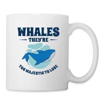 Journée mondiale de la conservation : Animaux marins de rorquals bleus - Mug blanc - blanc - Droite