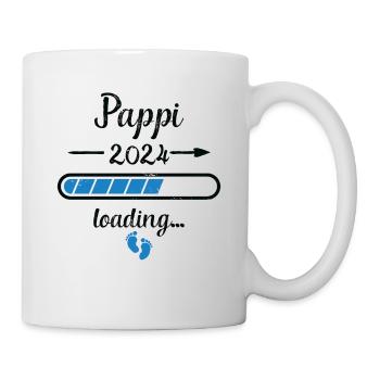 Pappi 2024 Loading Pregnancy Dad Father Birth - Mug - white - Right
