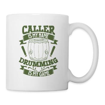 Trommeln ist mein Ding - Drachenboot - Tasse - Weiß - Rechts