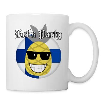 Jetzt lasst uns feiern - Tasse - Weiß - Rechts