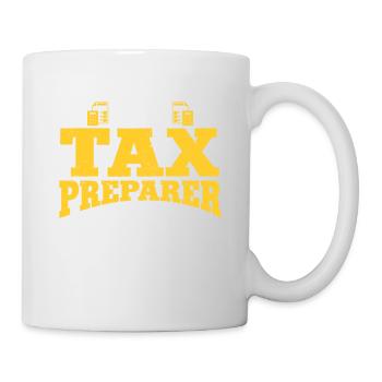Saison des impôts Journée de l’impôt sur les dons de comptables CPA - Mug blanc - blanc - Droite