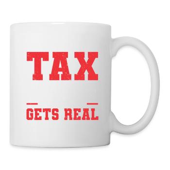 Saison des impôts Journée de l’impôt sur les dons de comptables CPA - Mug blanc - blanc - Droite