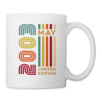Mai 2003 Anniversaire Mai 2003 Rétro Vintage - Mug blanc - blanc - Droite