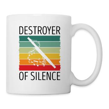 Basson Orchesta design pour bassonistes - Mug blanc - blanc - Droite