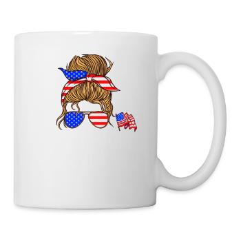 Patriot Mother Day Beste Mutter aller Zeiten für Tochter - Tasse - Weiß - Rechts