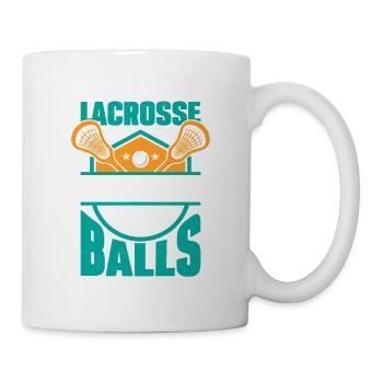 Lacrosse It's Like Hockey But With Balls Team Play - Tasse - Weiß - Rechts