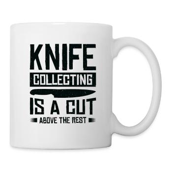 Messersammler Messer Sammeln - Tasse - Weiß - Rechts