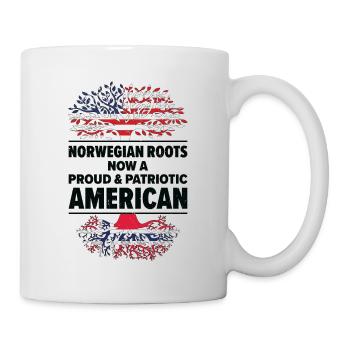 Born Norwegian Norway American USA Citizenship - Mug - white - Right