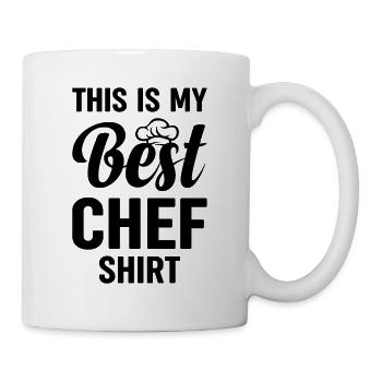 C’est ma meilleure chemise de chef cuisiniers culinaires Restaura - Mug blanc - blanc - Droite