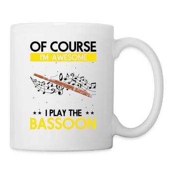 Bassoonist design for woodwind orchestra - Mug - white - Right