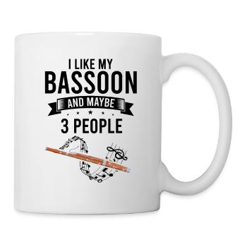 Basson Orchesta design pour bassonistes - Mug blanc - blanc - Droite