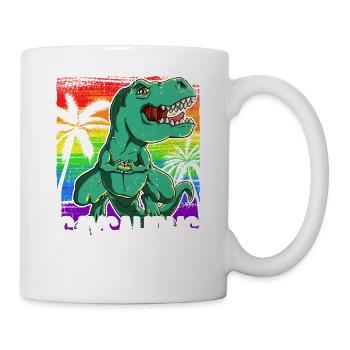 Pride LGBTQ Gaysaurus Kostüm Pride Month - Tasse - Weiß - Rechts