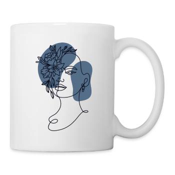 Lineart allotment garden allotment garden horticulture - Mug - white - Right