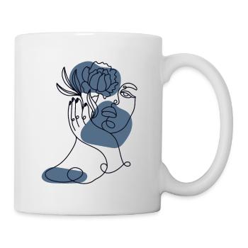 Lineart horticulture allotment garden allotment garden - Mug - white - Right