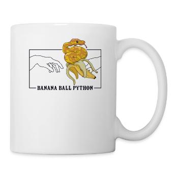 Michelangelo Creation of Adam Banana Ball Python - Mug - white - Right