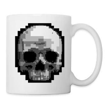 PETSCII Skull - Mug - white - Right