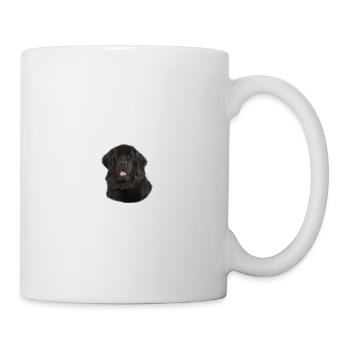 Vorsicht vor dem Herrchen, harmlos - Neufundländer - Tasse - Weiß - Rechts