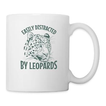 Easily Distracted by Leopards Raubkatze - Mug - white - Right