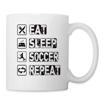 Eat Sleep Soccer Repeat - Mug - white - Right