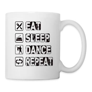 Eat Sleep Dance Repeat - Mug - white - Right