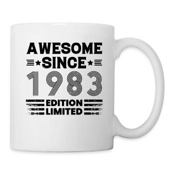 Awesome Since 1983 Limited Edition Birthday 40 - Tasse - Weiß - Rechts