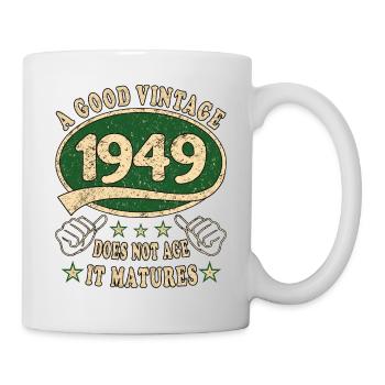 74th Birthday 1949 74 Good Vintage - Mug - white - Right