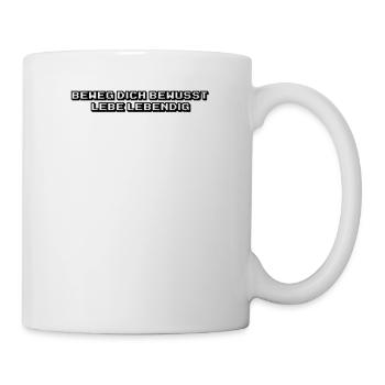 Pilates - Beweg dich bewusst, lebe lebendig - Tasse - Weiß - Rechts